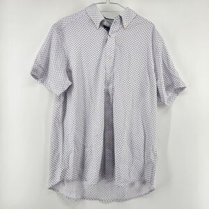 Henri James Men's White Large Short Sleeve Sports Shirt NWT‎
